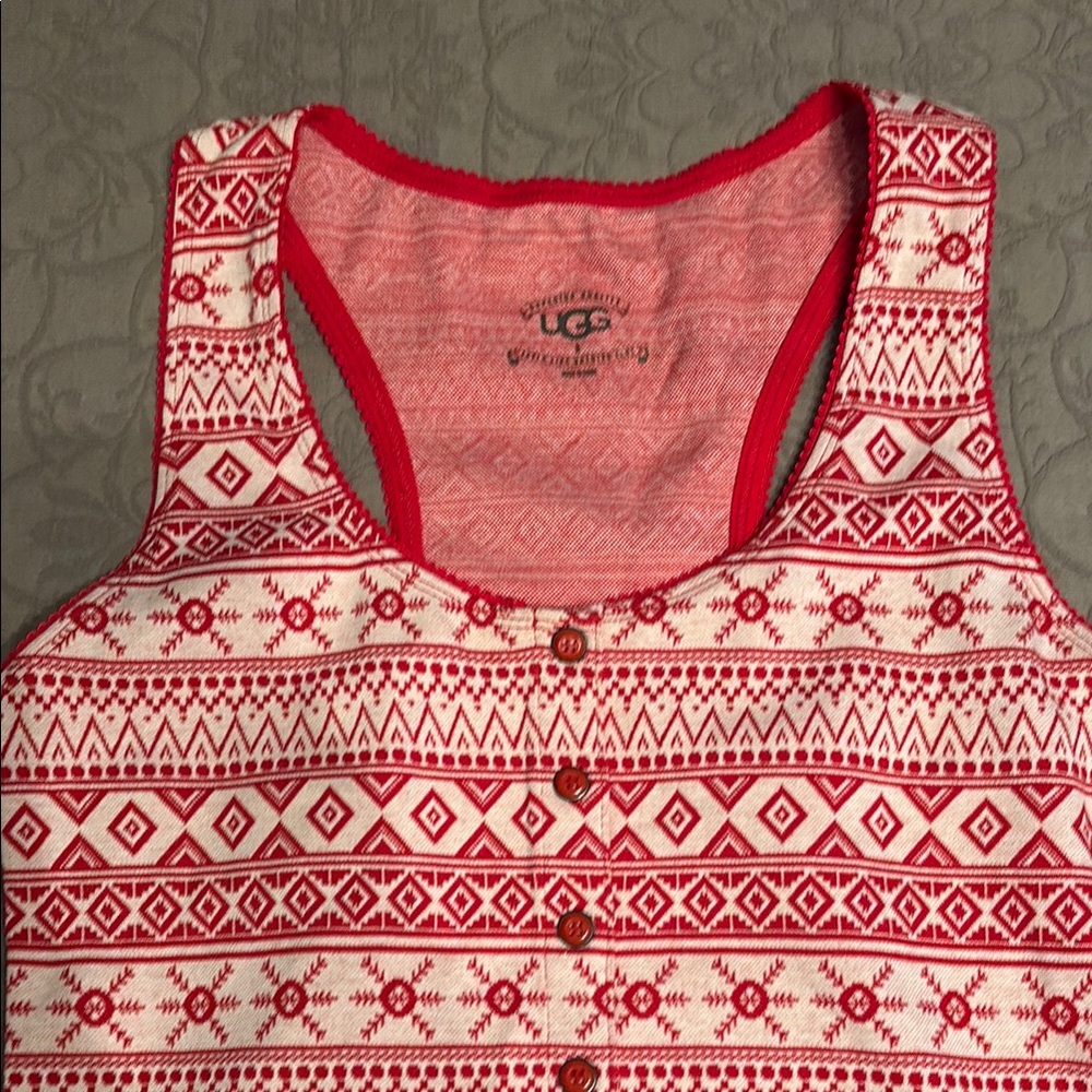UGG Red and White Sleepwear/ lounging wear.
